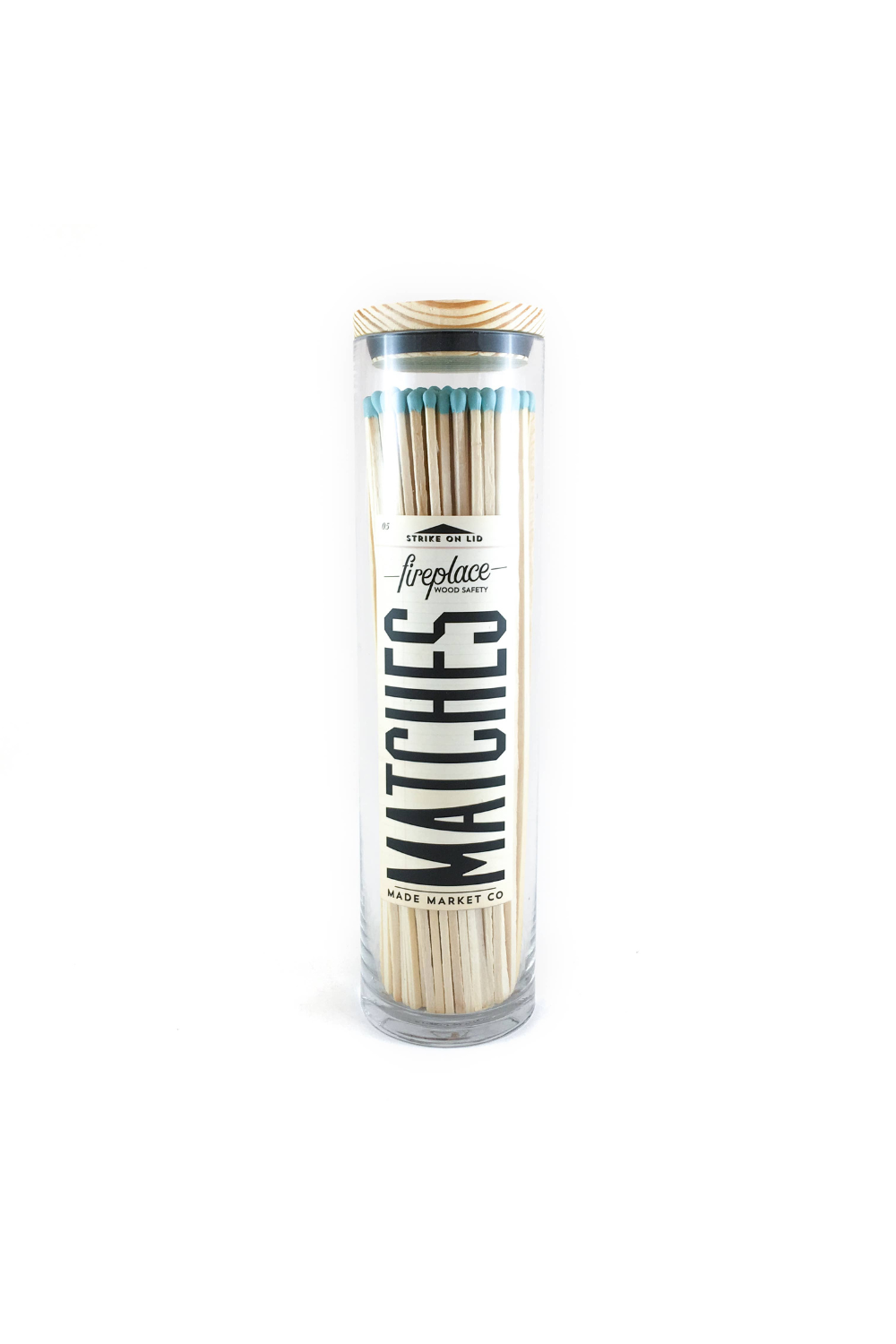 Teal Vintage Apothecary Fireplace Matches