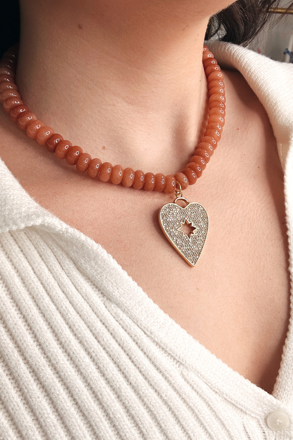 Heart Beaded Necklace