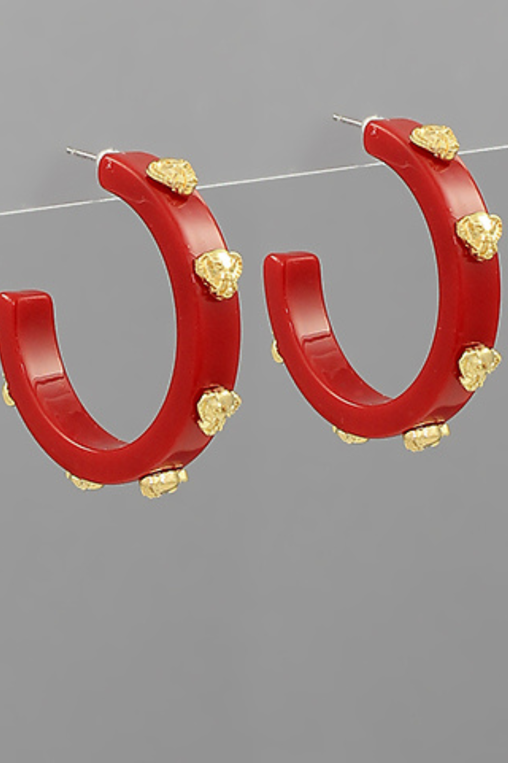 Elephant Hoop Earrings