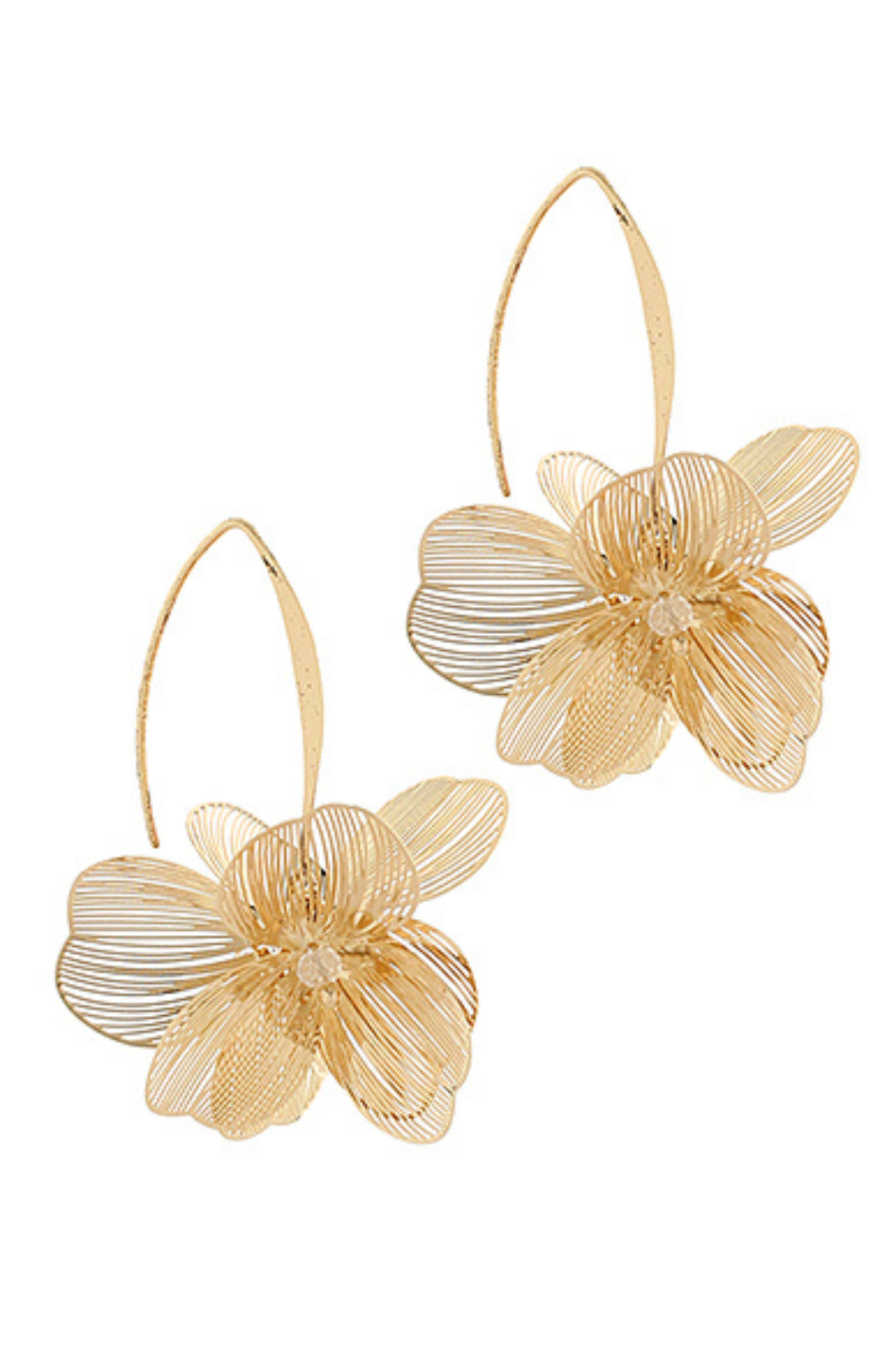 Filigree Flower Drop Earrings