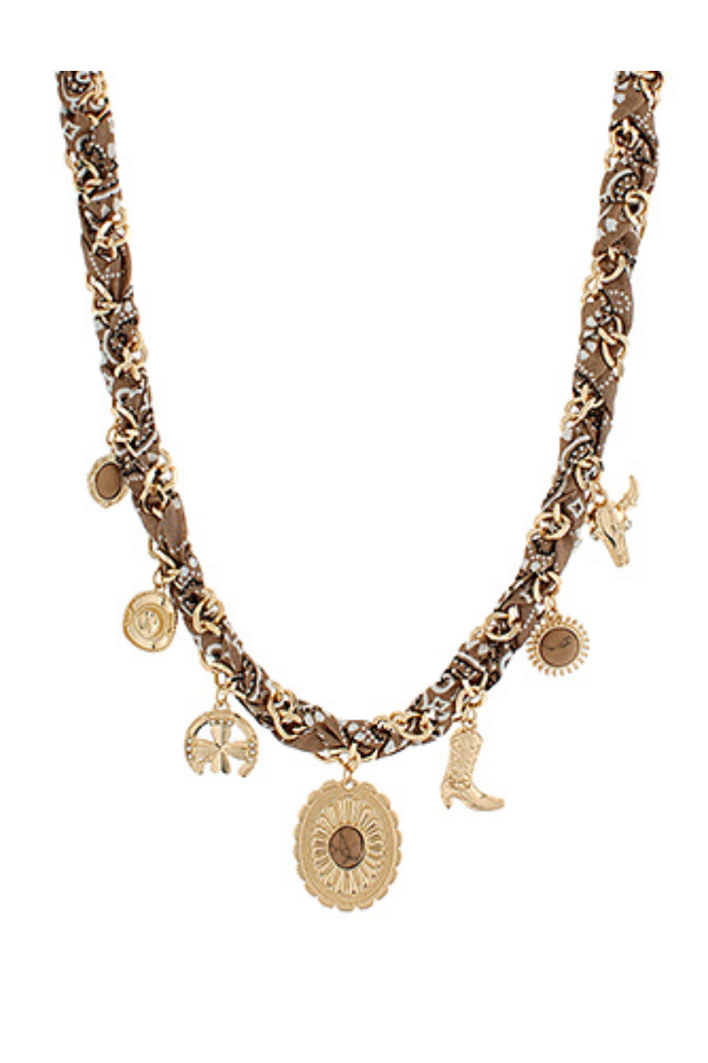 Western Charm Scarf Necklace