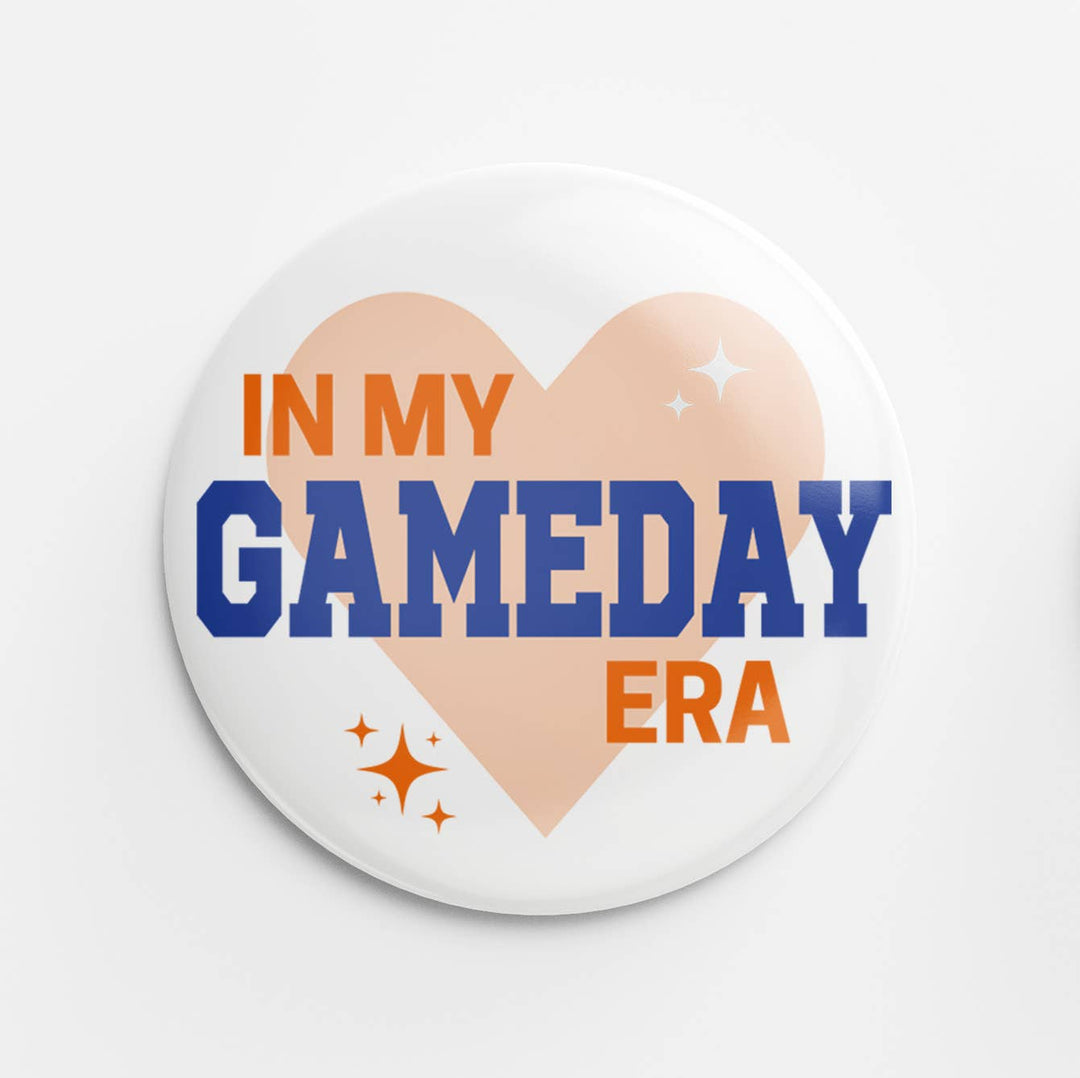 Gameday Era Button- Orange & Blue