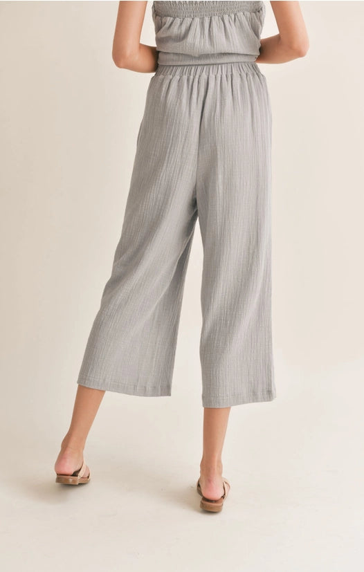 Bird Song Wide Leg Cropped Pant
