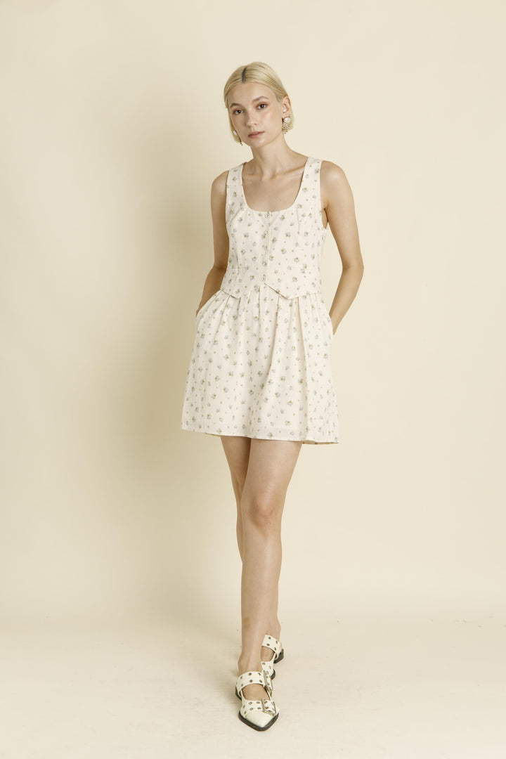 Floral Vest Mini Dress