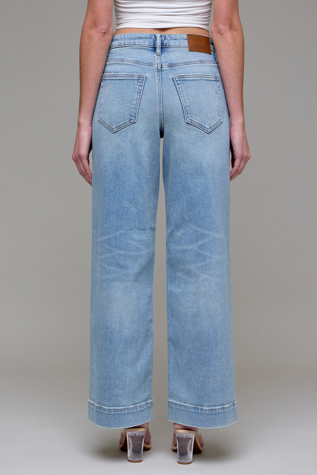 Nori Light Wash High Waist Wide Leg