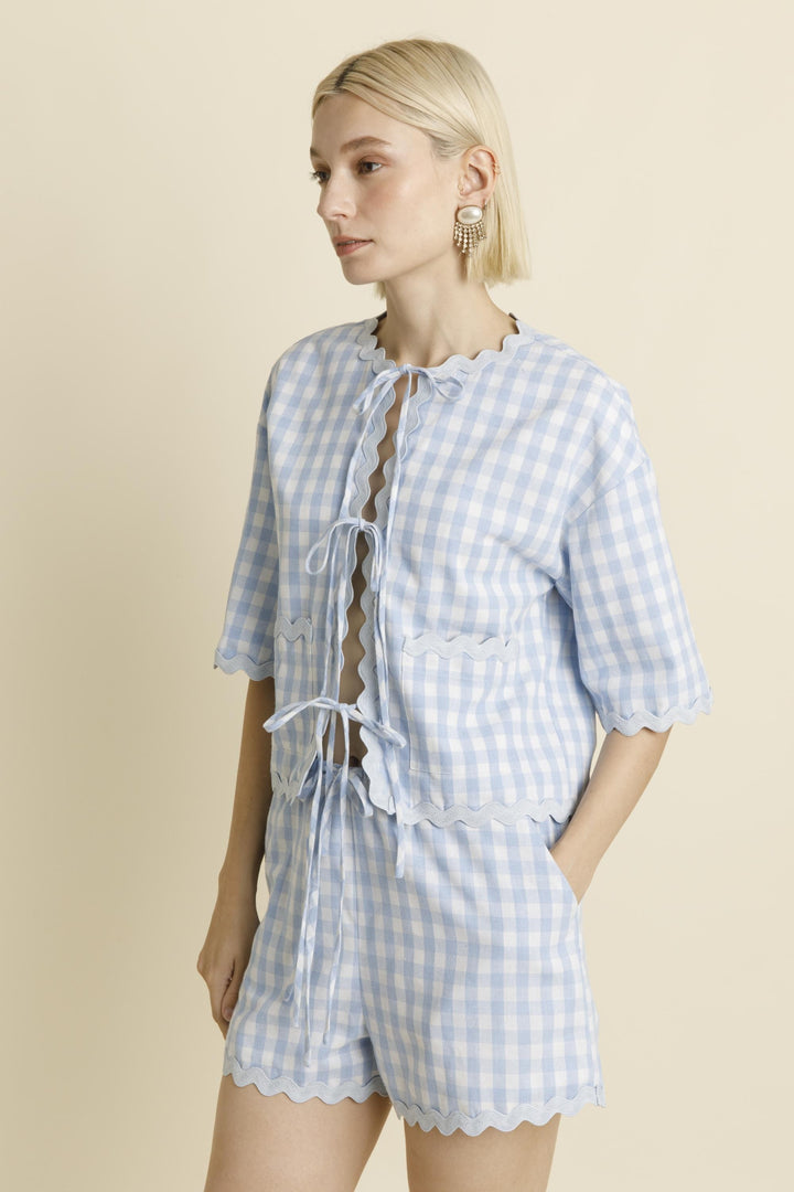 Ric Rac Gingham Top