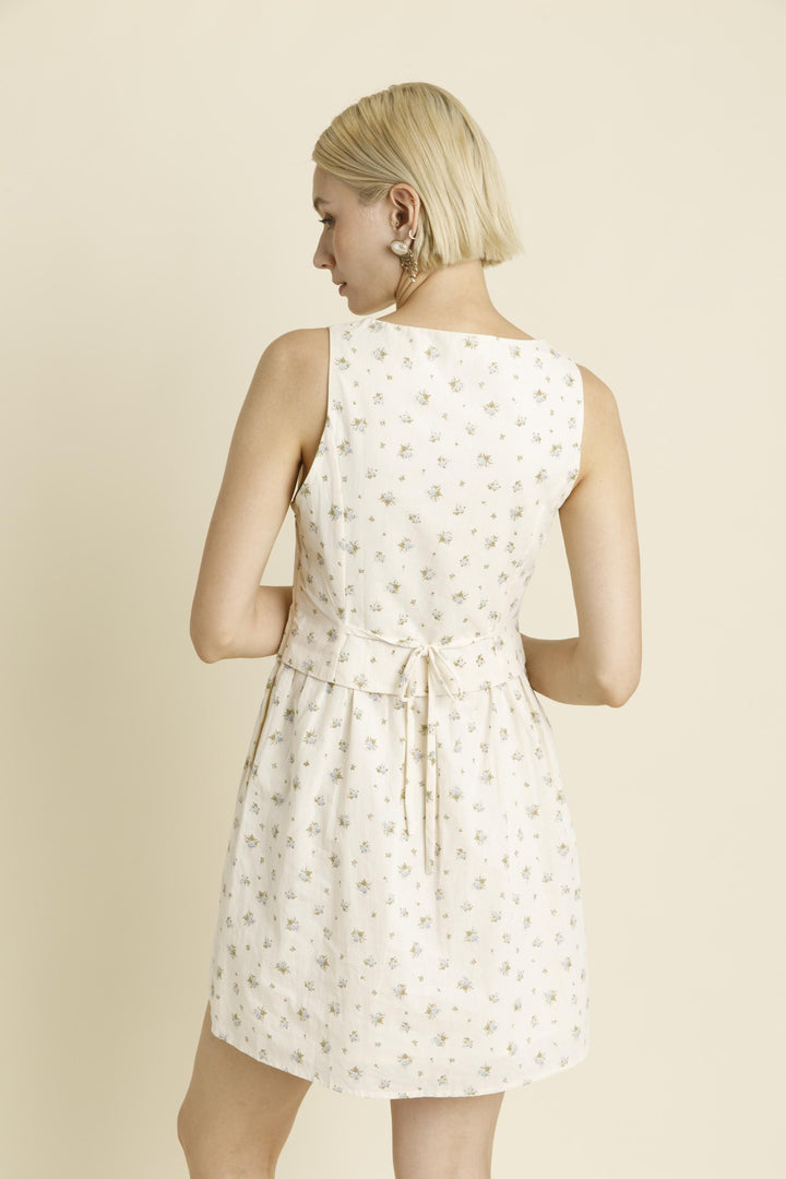 Floral Vest Mini Dress