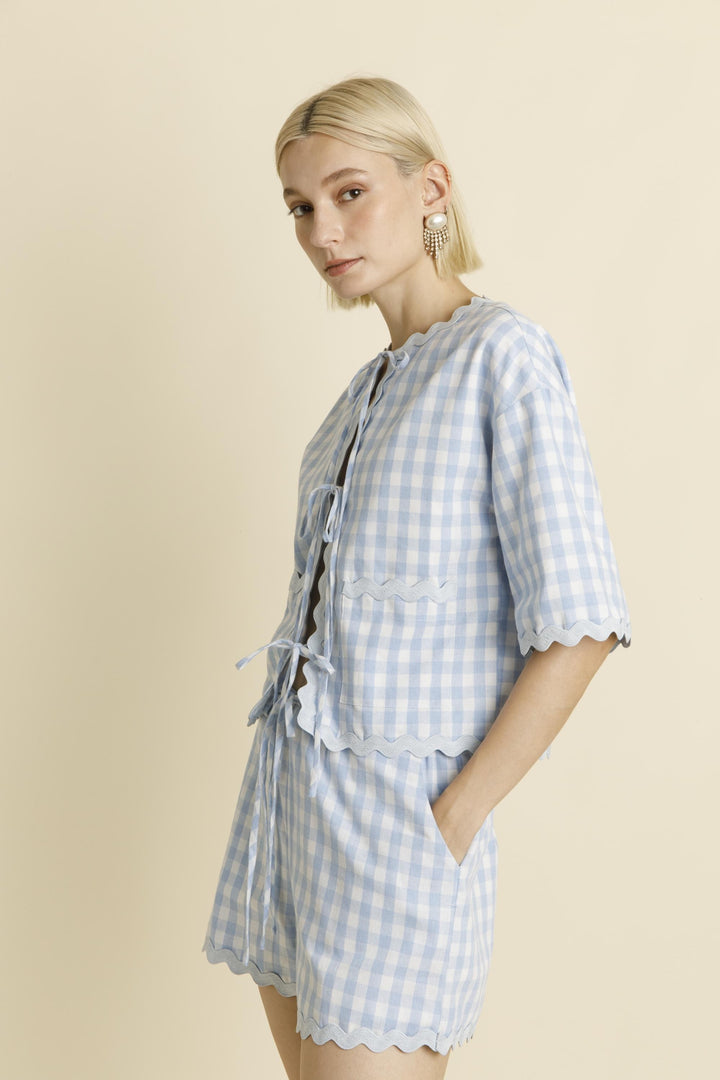 Ric Rac Gingham Shorts