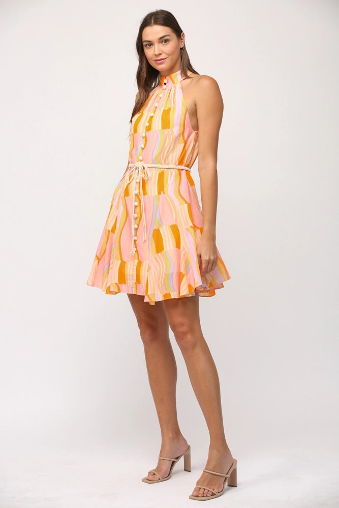Allison Halter Mini Dress