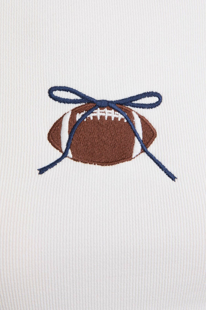 Gameday Navy Bow Tee