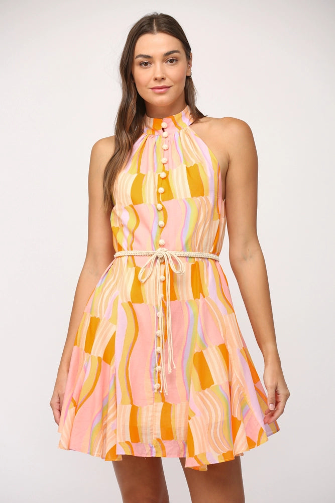 Allison Halter Mini Dress