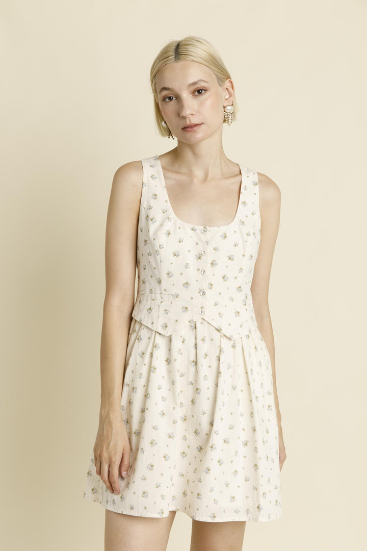 Floral Vest Mini Dress