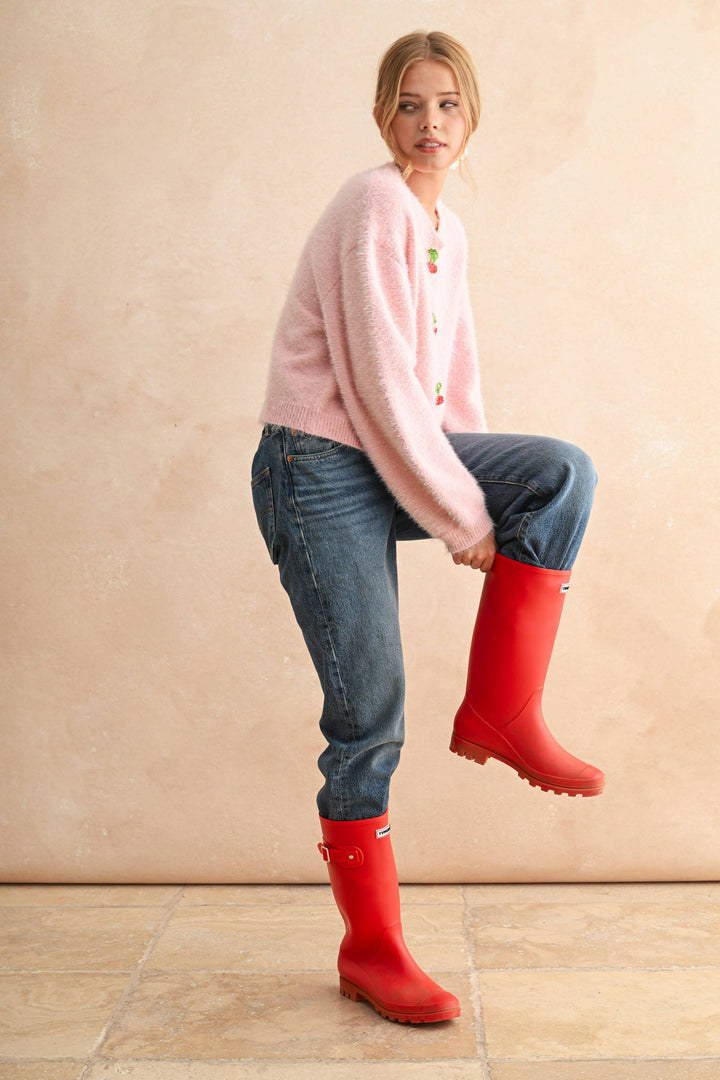 Cherry Button Up Cardigan