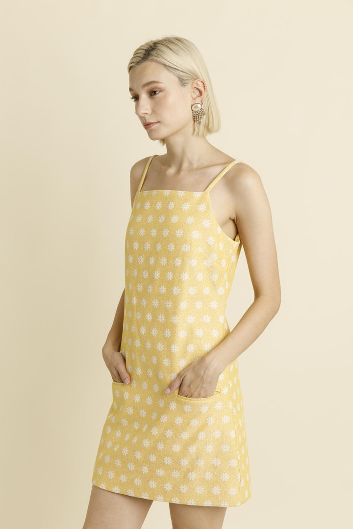 Daisy Jacquard Mini Dress