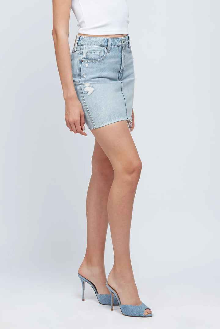 Peyton Medium Light Grinded Mini Skirt