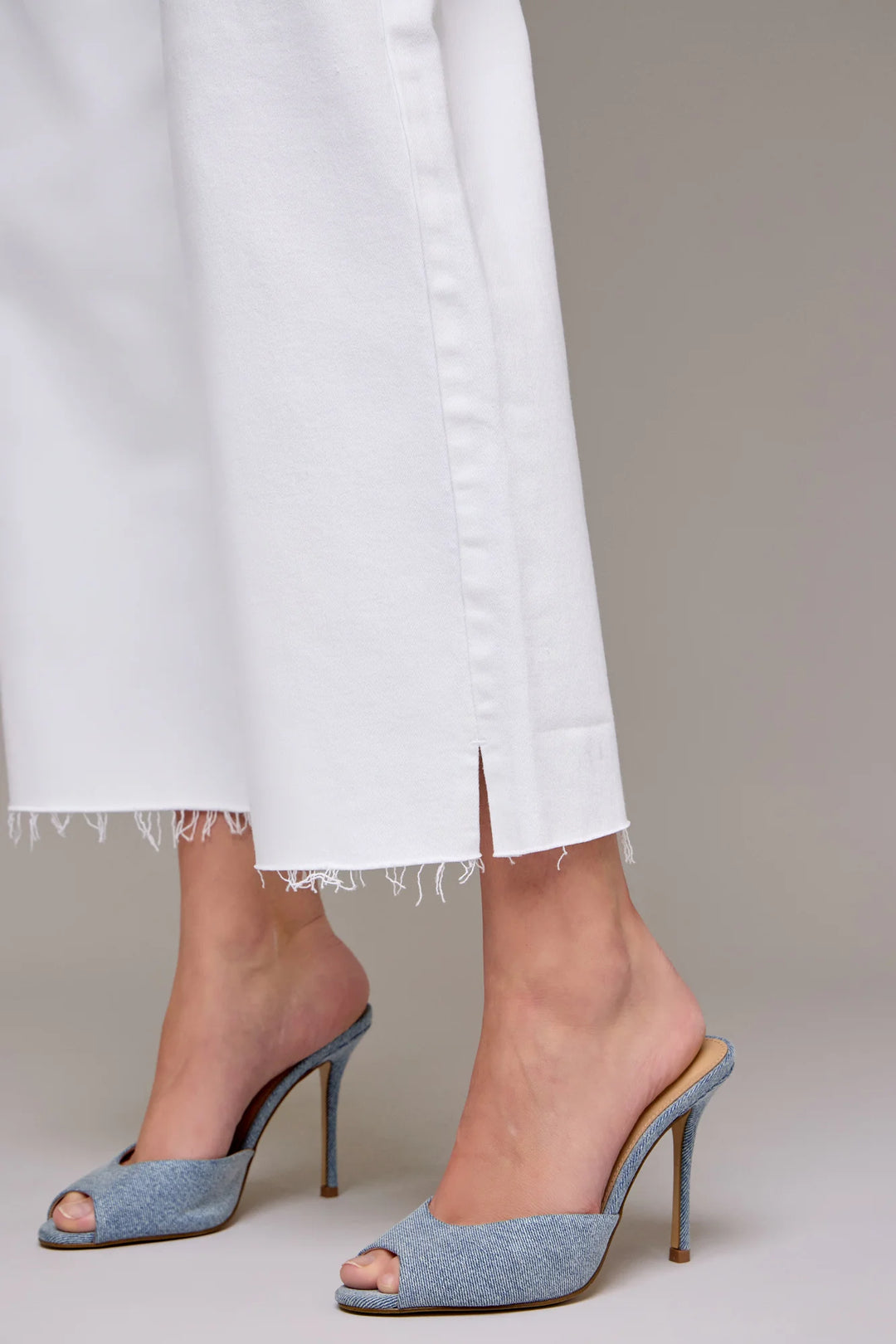Nori White Clean Cropped Wideleg