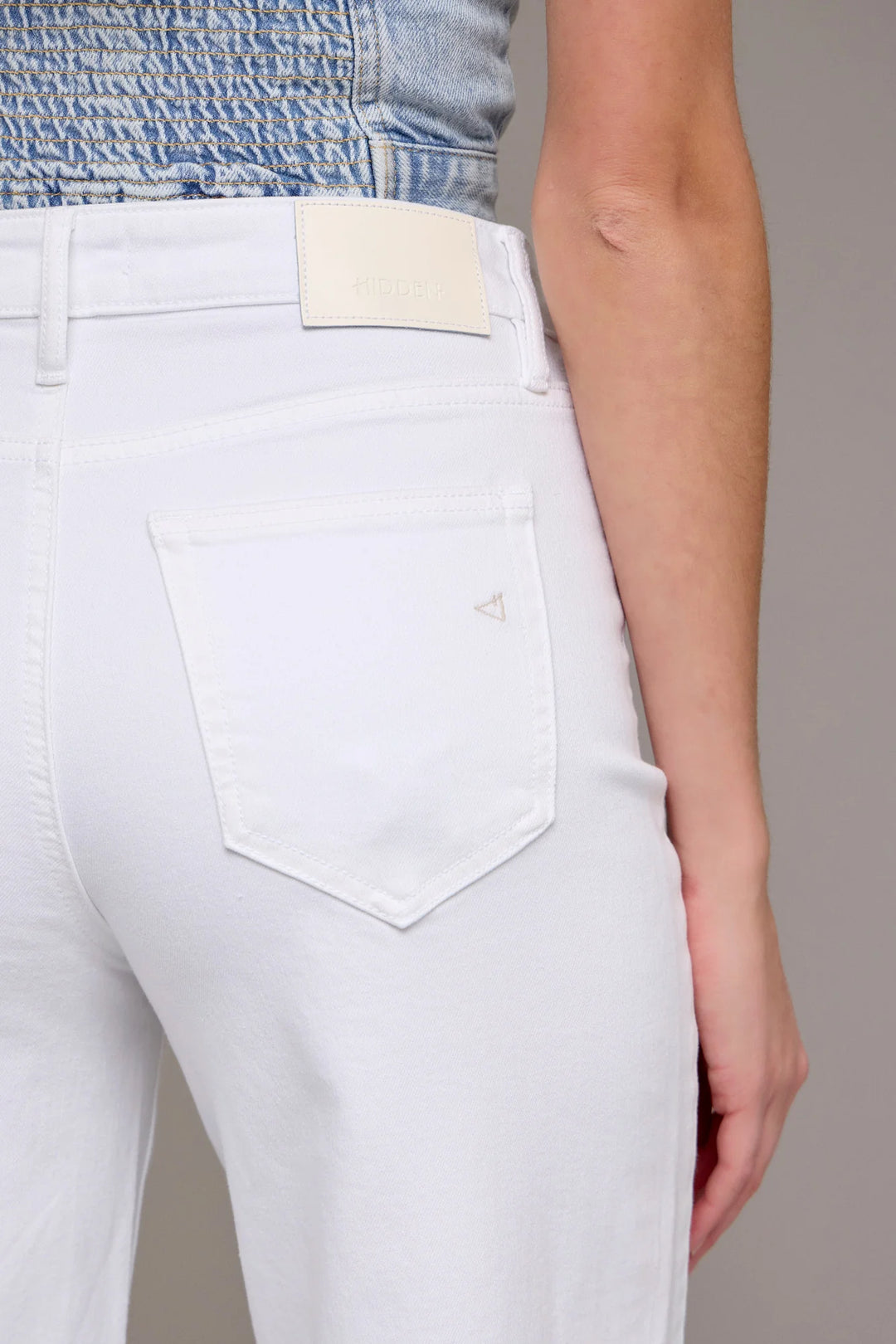 Nori White Clean Cropped Wideleg