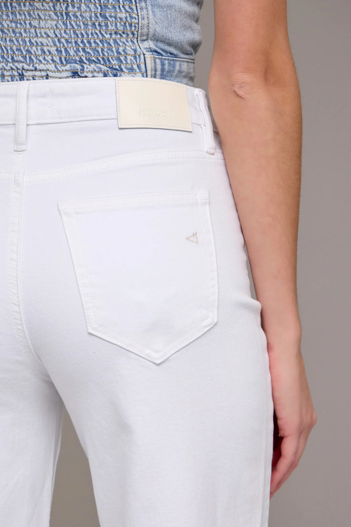 Nori White Clean Cropped Wideleg