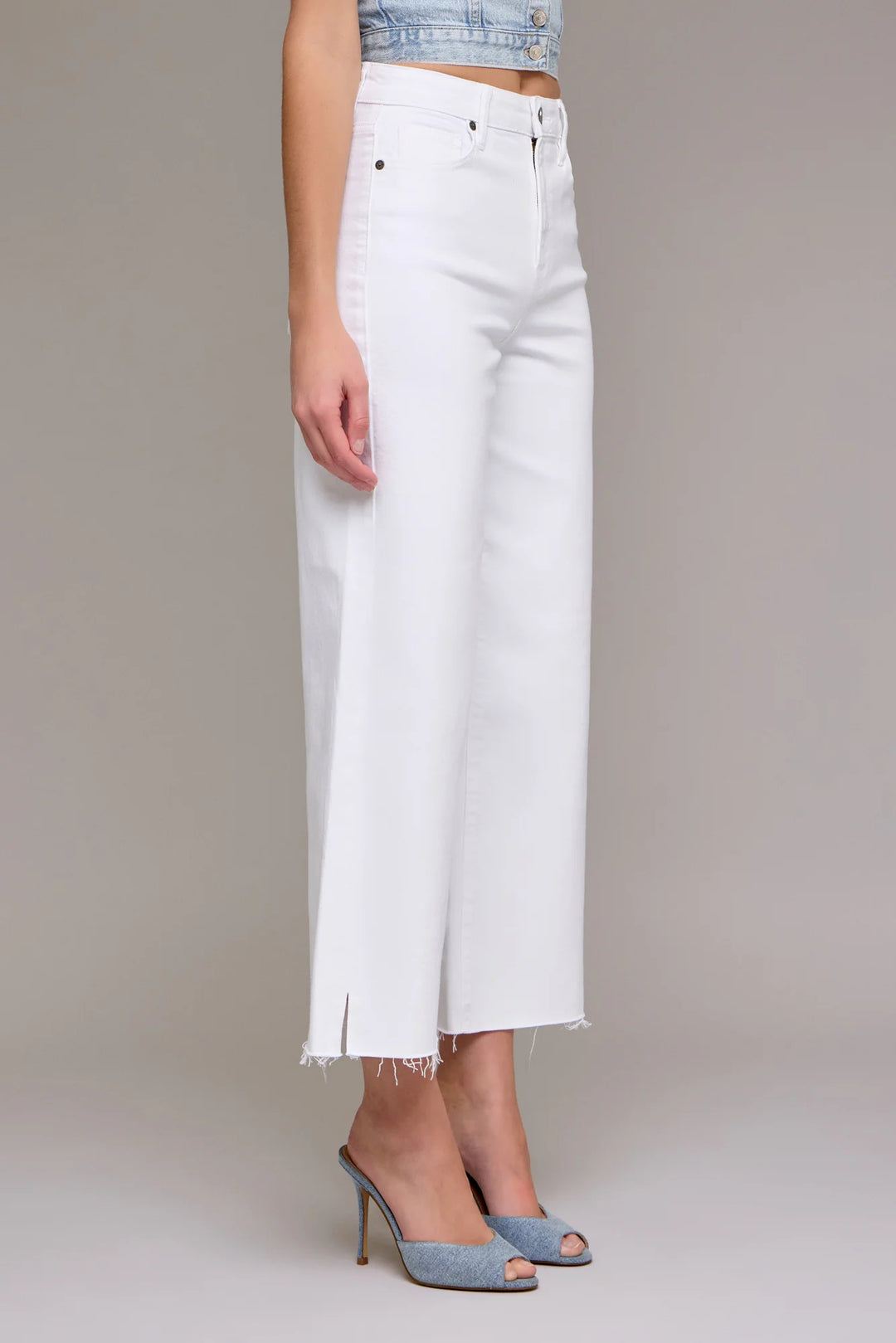 Nori White Clean Cropped Wideleg