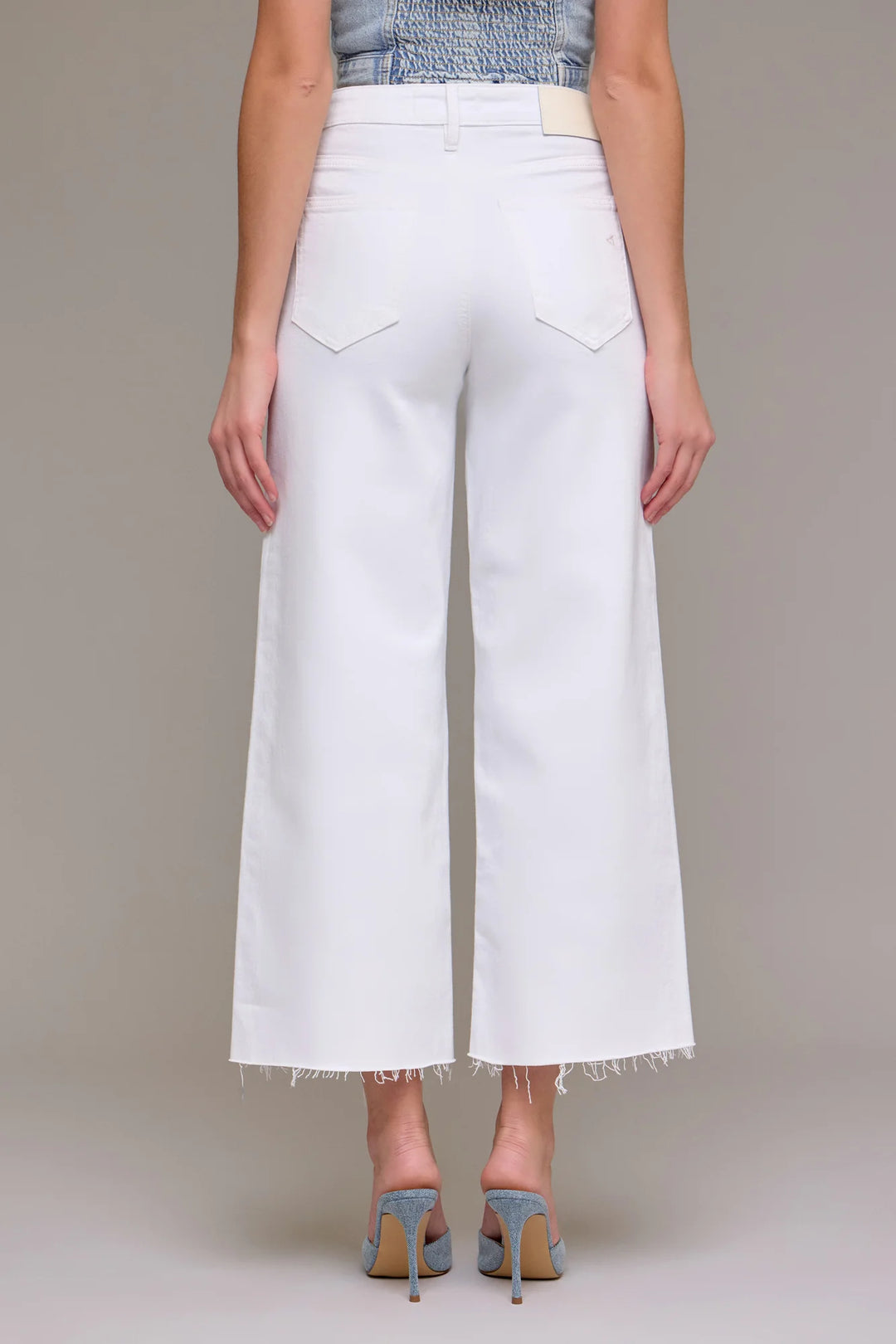 Nori White Clean Cropped Wideleg