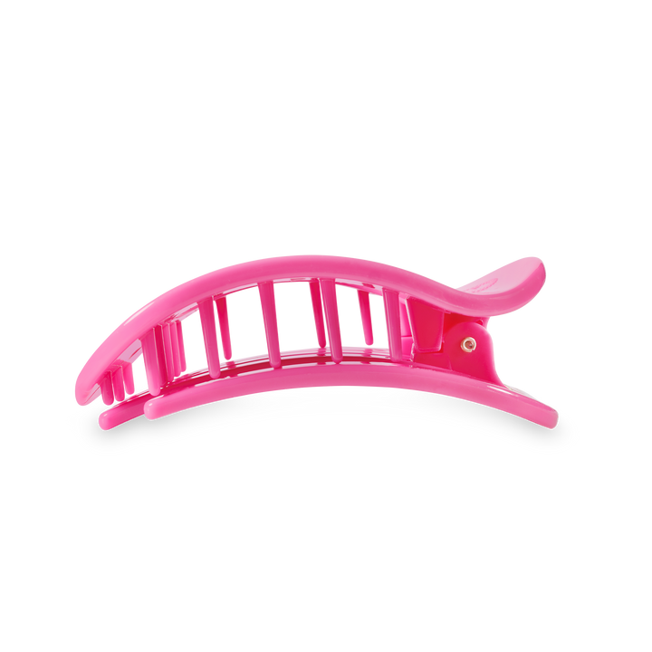 Paradise Pink Medium Flat Round Clip