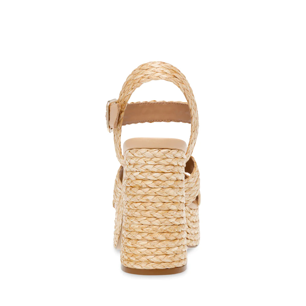 Steve Madden Carisma Raffia Platform Sandals