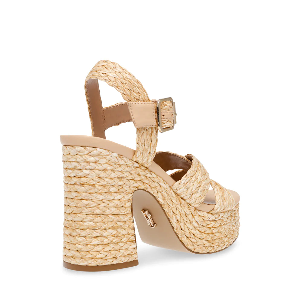 Steve Madden Carisma Raffia Platform Sandals – Finley's Boutique