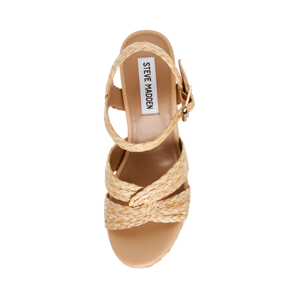 Steve Madden Carisma Raffia Platform Sandals