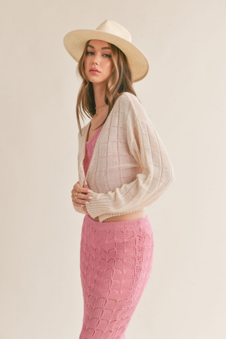 Tina Open Knit Cardigan