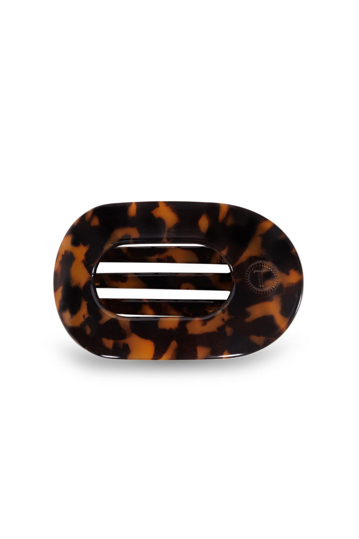 Tortoise Small Flat Round Clip