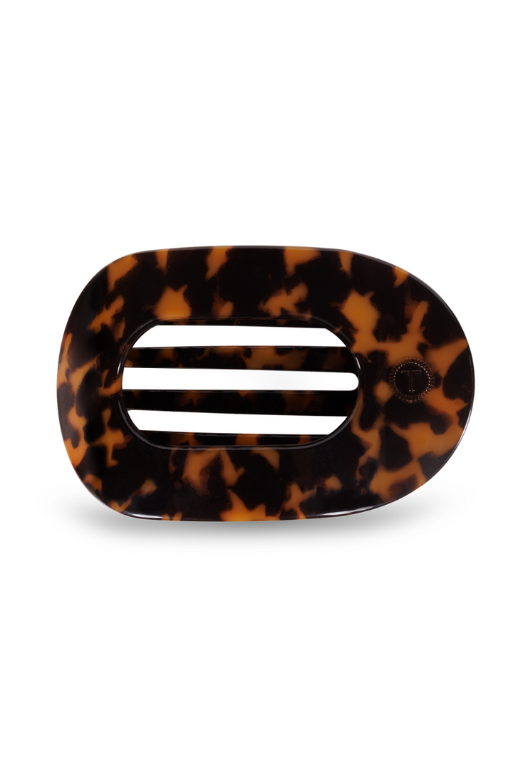 Tortoise Large Flat Round Clip