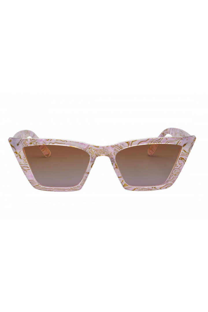 Rosey Sunglasses-Pink/Brown