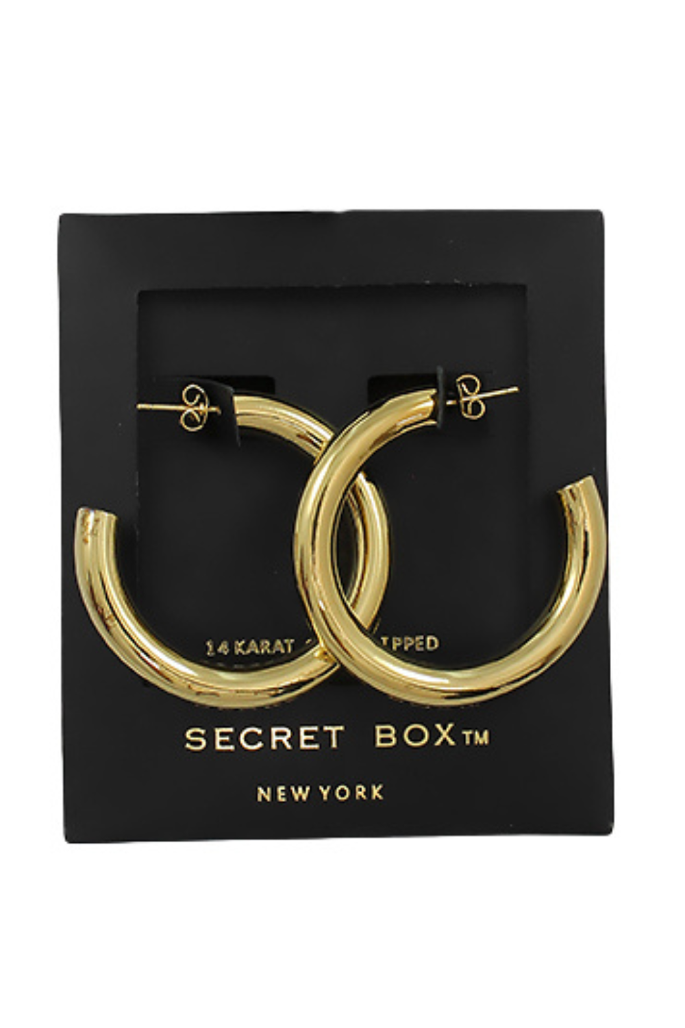 Gold Thick Hoops