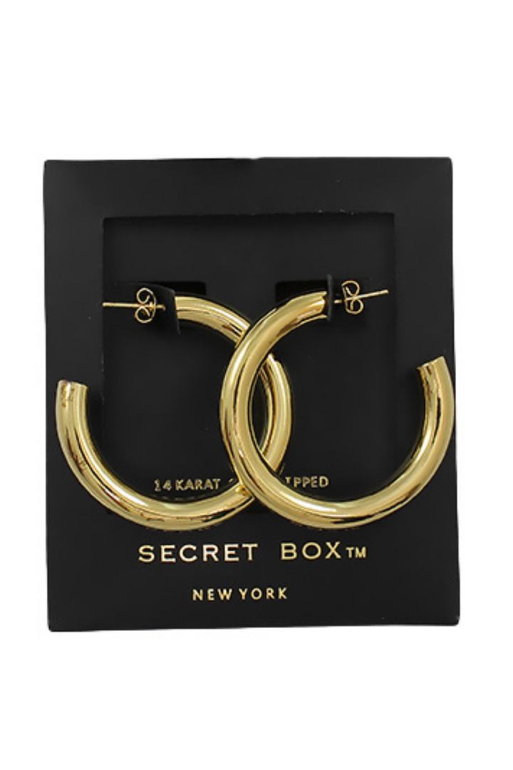 Gold Thick Hoops