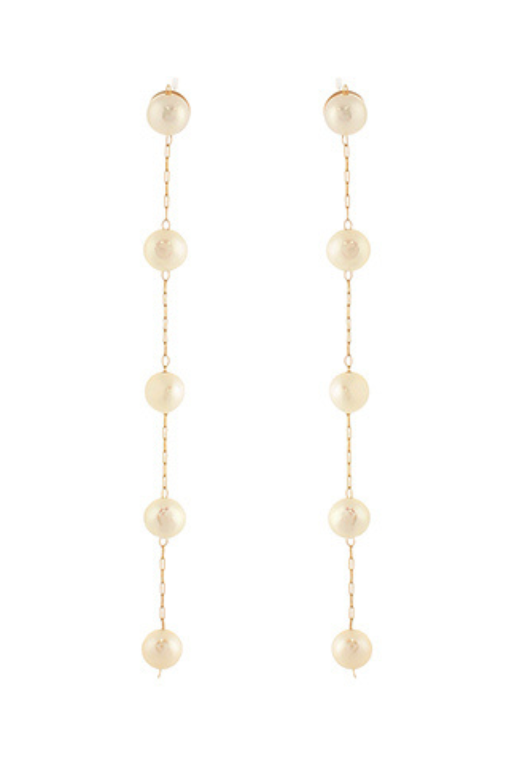 Pearl Chain Drop Earrings