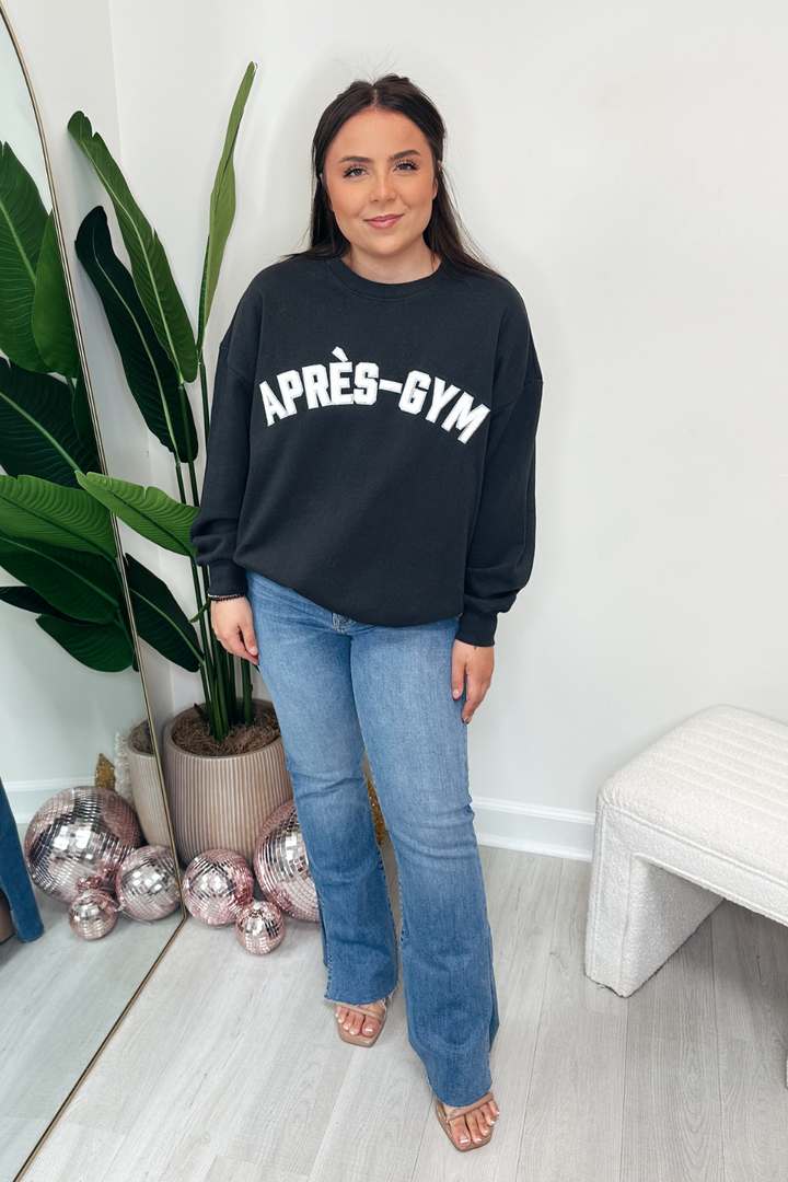 Apres-Gym Relaxed Fleece Sweatshirt
