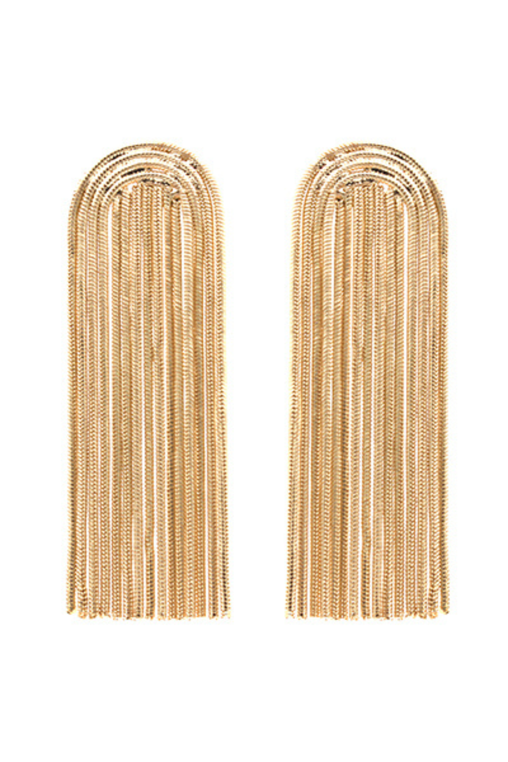 Snake Chain Fringe Drop Earrings