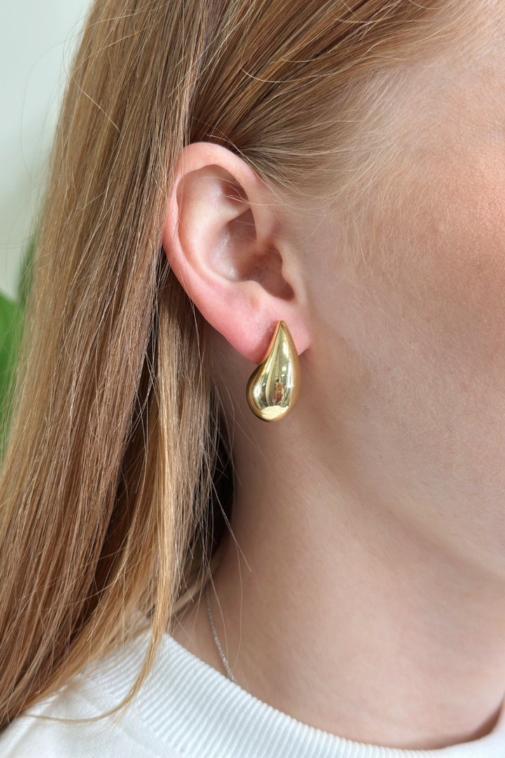 Teardrop Stud Earrings