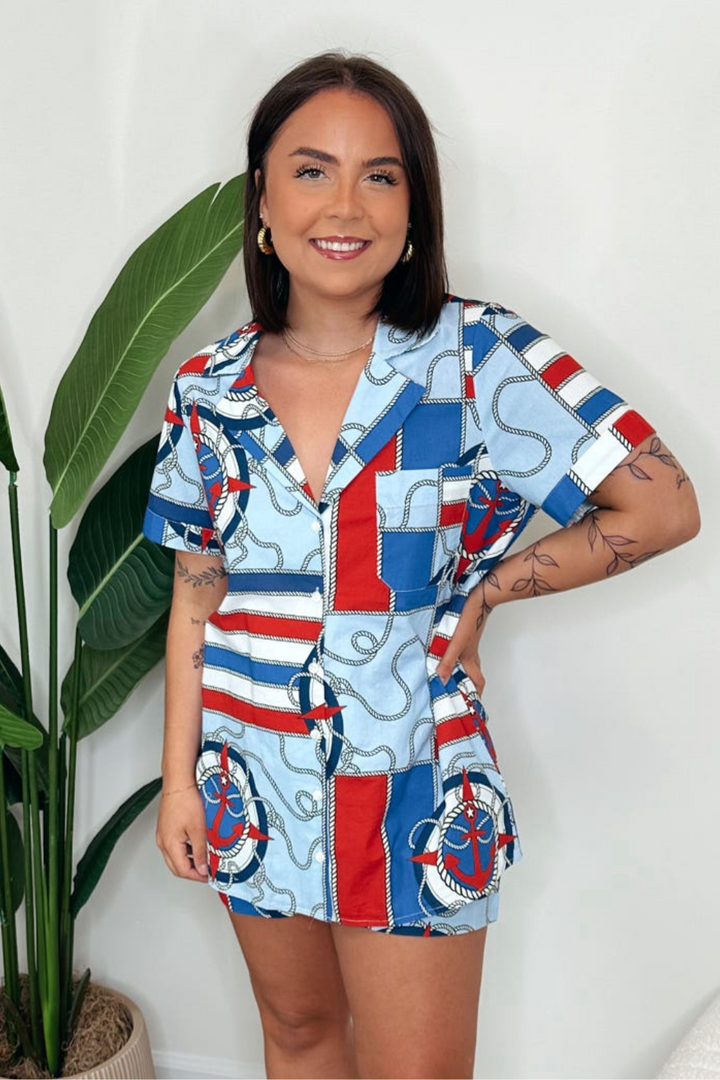 Show Me Your Mumu Home and Away Pj Set - Anchors Away
