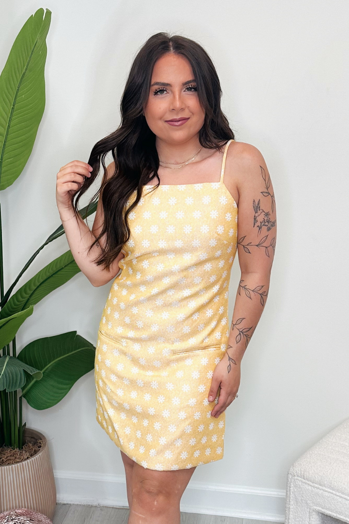 Daisy Jacquard Mini Dress