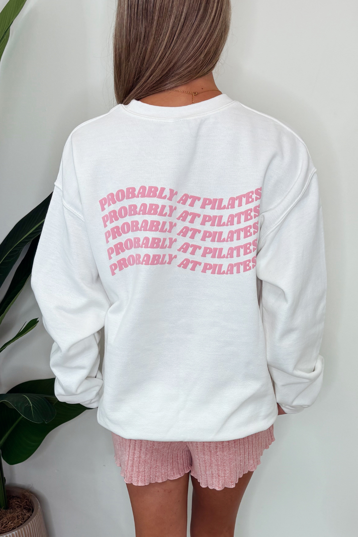 Probably at Pilates Crewneck