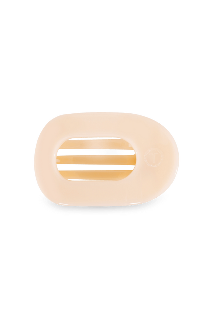 Almond Medium Flat Round Clip