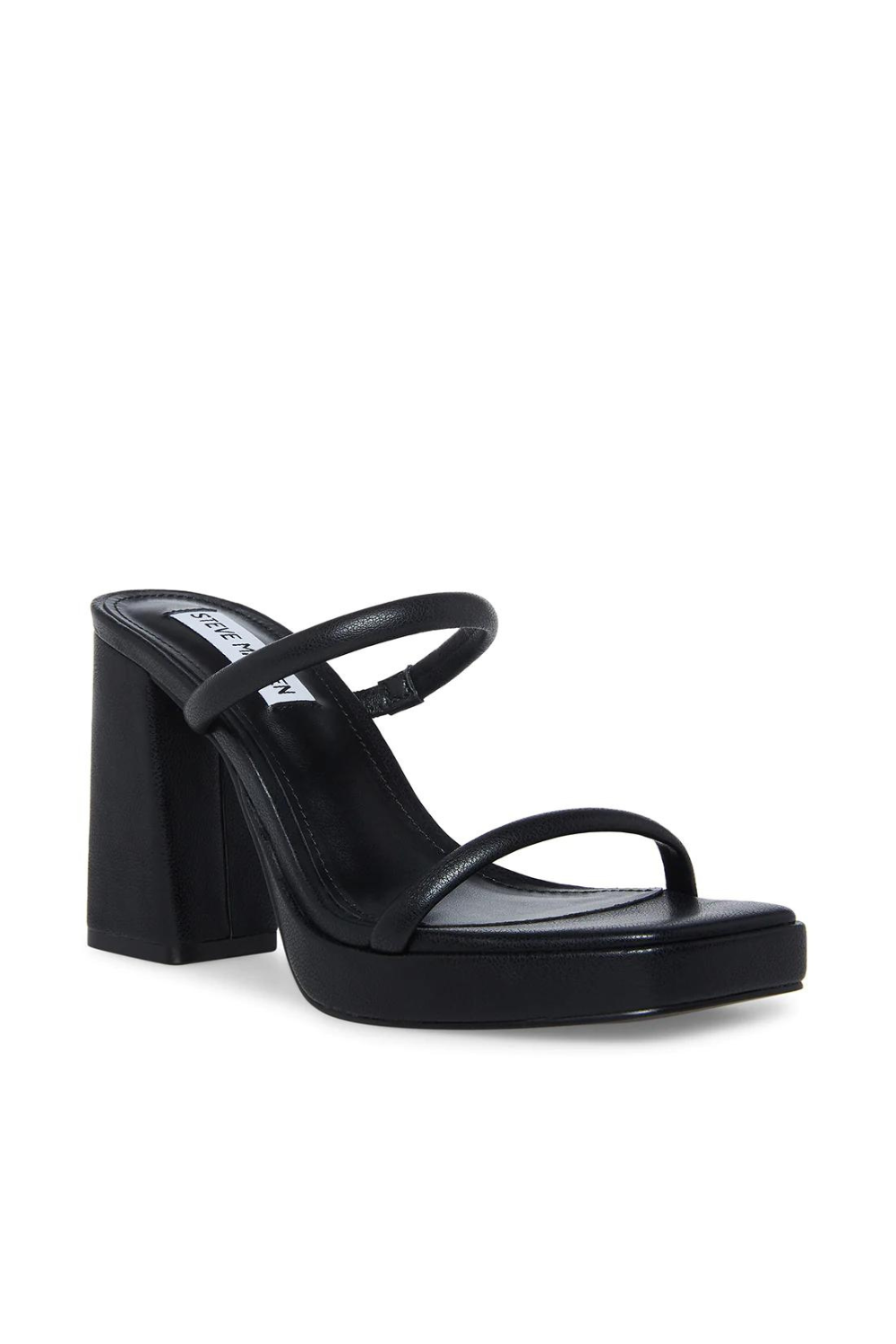 Black Heel Issy Sandal Steve Madden Issy Slide Sandal Deals