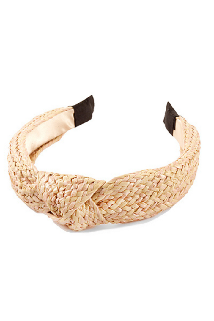 Two Tone Knotted Rattan Headband