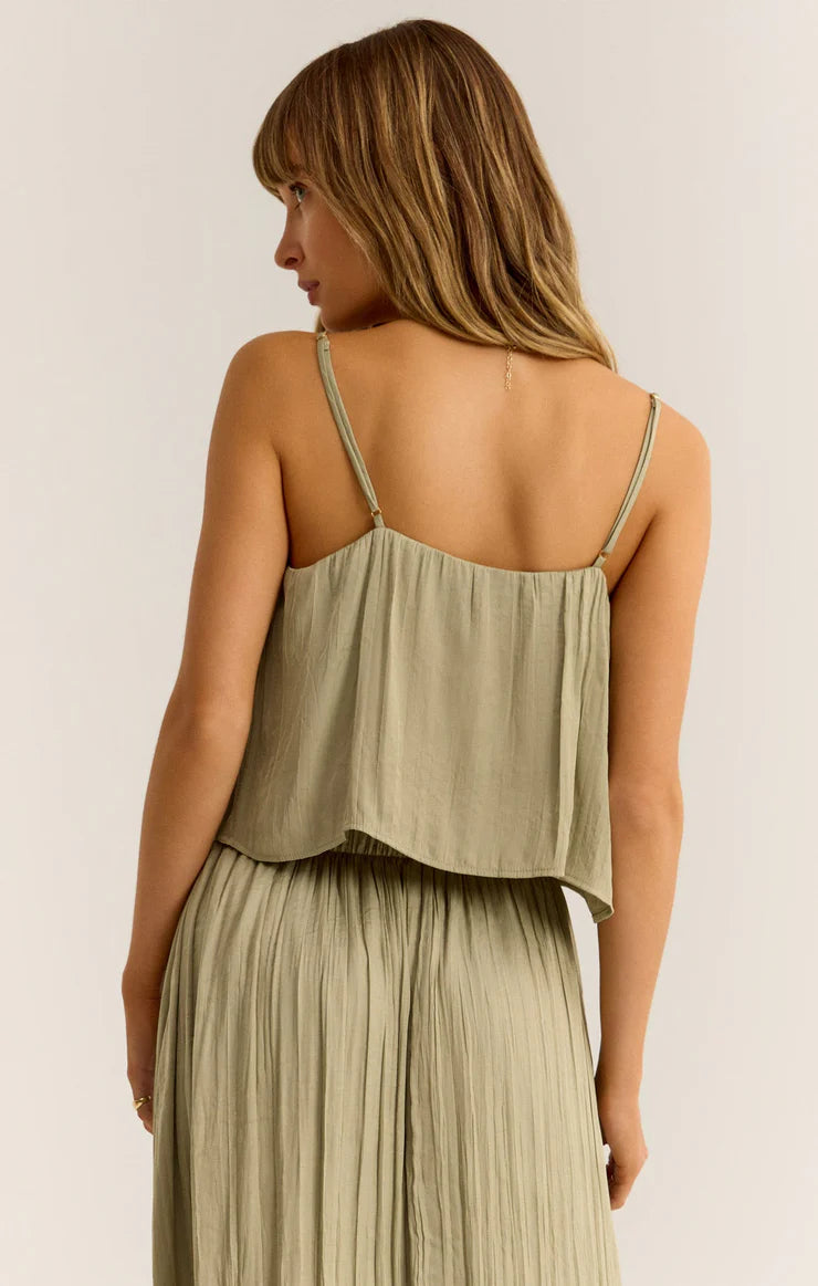 Fiore Luxe Sheen Cropped Tank