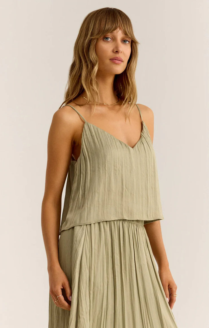 Fiore Luxe Sheen Cropped Tank