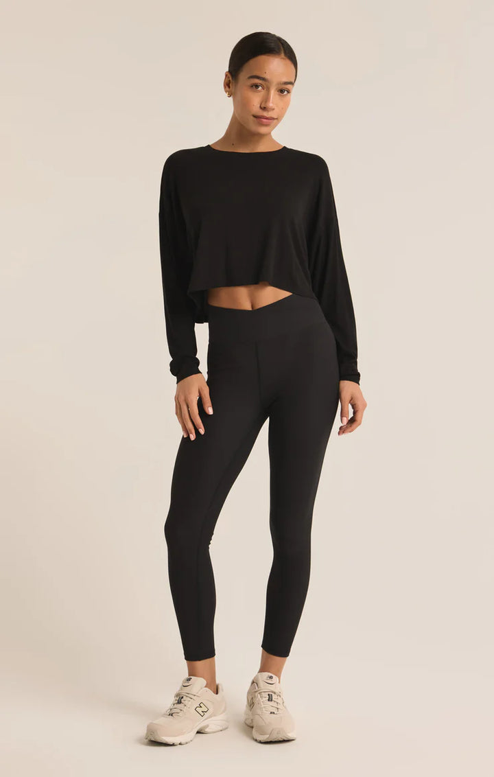 Layer On Rib Long Sleeve Top
