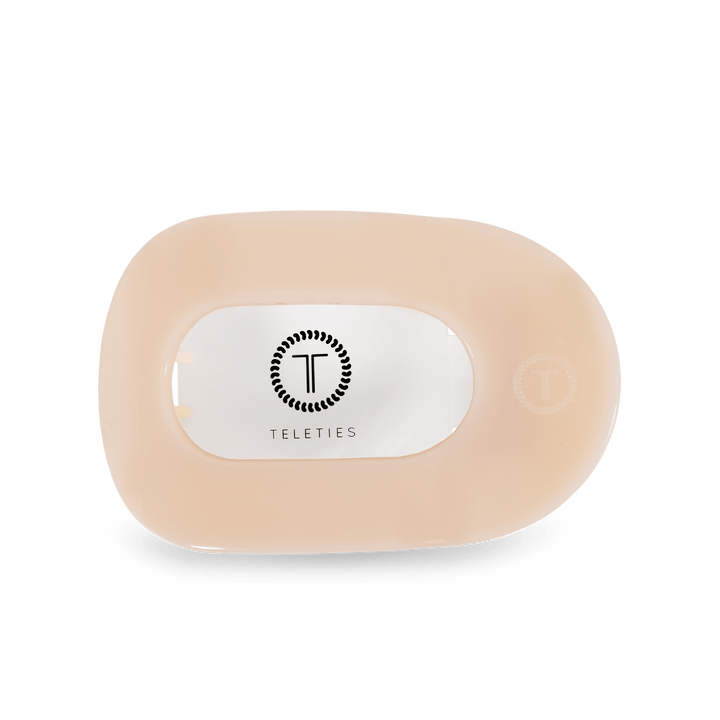 Almond Medium Flat Round Clip