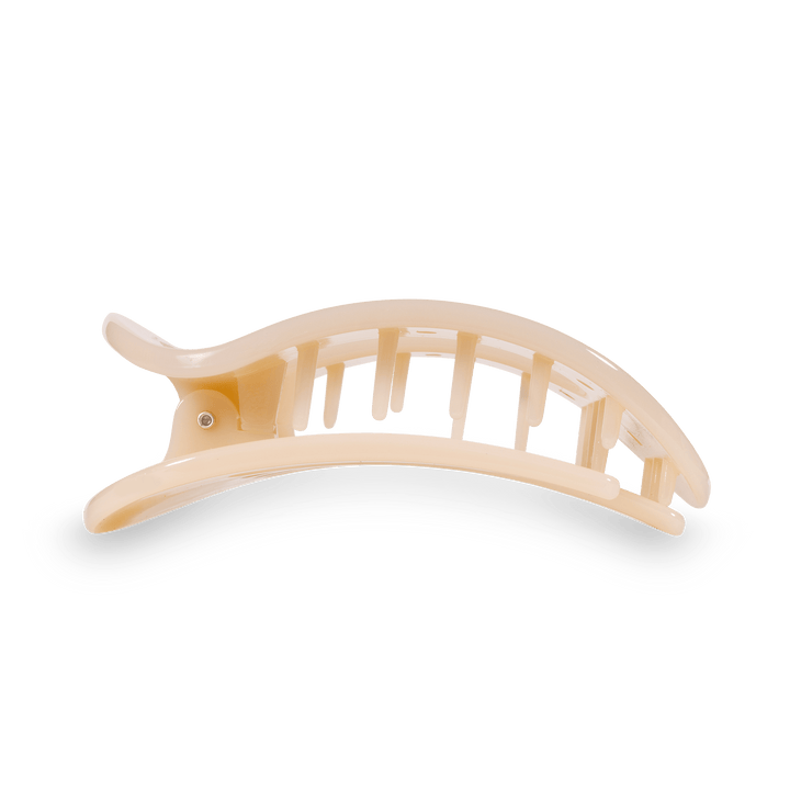 Almond Medium Flat Round Clip