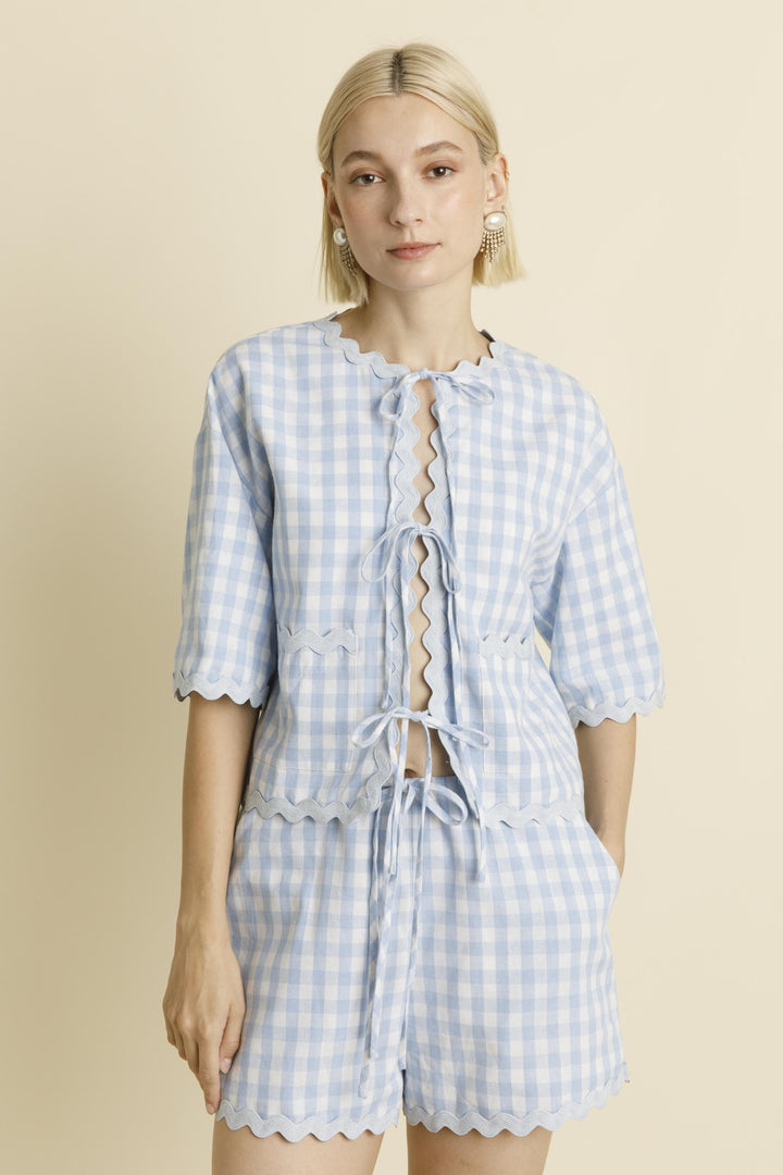 Ric Rac Gingham Shorts